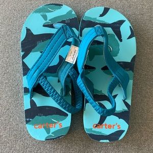 Carter’s Shark Flip Flips Size Large (9/10)